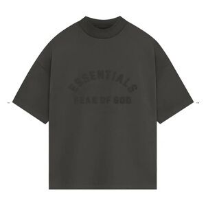 Essentials Black Short Sleeve Tee Oversized Fit